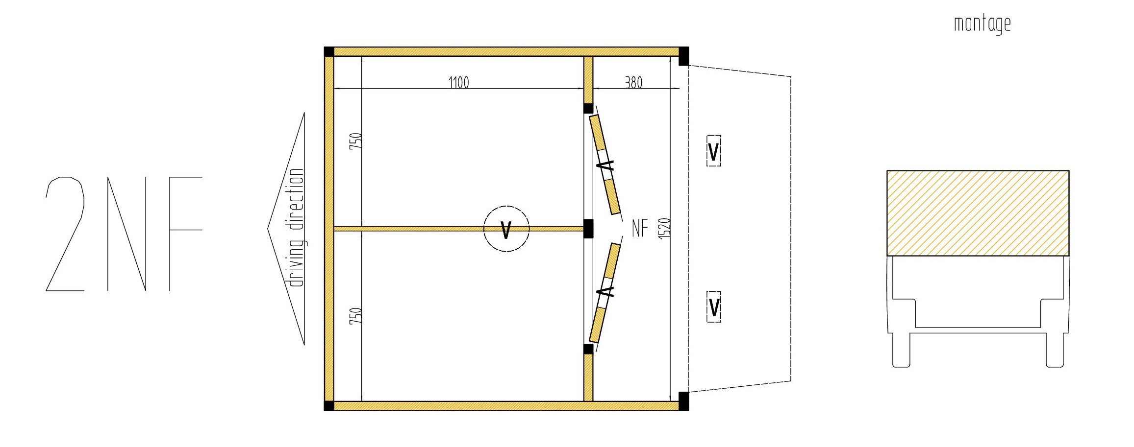 hundkåpa med två stora rejäla burar som öppnas bakifrån